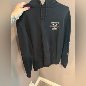 Brixton Men's Black Pullover Hoodie - Coors Round Up Rodeo Logos